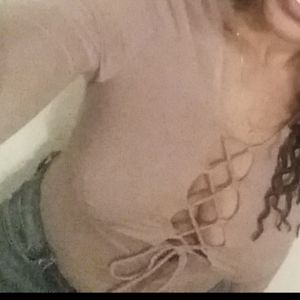 Nicki Minaj Front Tie Tee